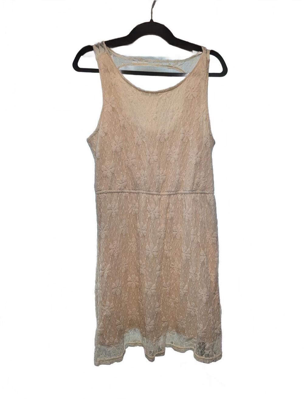 American Rag Beige Lace Sleeveless Dress
